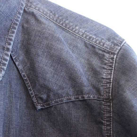 Lucky Brand Vintage Inspired Classic Indigos Men's M 100% Cotton Denim Shirt - Picture 4 of 11